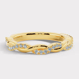 "Ayla" Micro Set 0.40ct Diamond Intertwined Shaped Eternity Ring ET57