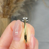 "Azelune" 0.51 Carat  Round Cut Natural Diamond Solitaire Engagement Ring MDR3748
