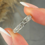 "Azelune" 0.68 Carat Round Cut Natural Diamond Half Eternity Ring MDR488 HEERA DIAMONDS
