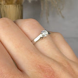 "Azmora" 0.40 Carat Round Cut Natural Diamond Solitaire Engagement Ring MDR3407
