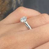 "Azoria" 0.55 Carat Round Cut Natural Diamond Solitaire Engagement Ring MDC1051