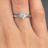 "Azoria" 0.55 Carat Round Cut Natural Diamond Solitaire Engagement Ring MDC1051