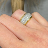 "Azzeline" 0.92 Carat Round Cut Natural Bespoke Diamond Half Eternity Ring MDR3273