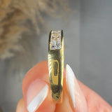 "Azzeline" 1.08 Carat Princess Cut Natural Diamond Half Eternity Ring MDR4037