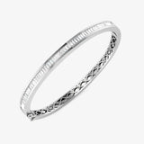 BAGUETTE CUT DIAMOND 1.82 CARAT CHANNEL HALF SETTING BANGLE LM JEWELLERY