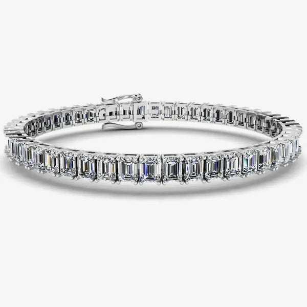 Baguette Emerald Cut 13 Carat Diamond Bracelet BREC1 HEERA DIAMONDS
