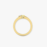"Ballerina" 1.20 Carat Pear Cut & 0.60 Carat Round Cut Lab Grown Diamond Engagement Ring HM1533