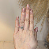 "Bambi" Pear Cut Diamond Shoulders Engagement Ring - HEERA DIAMONDS