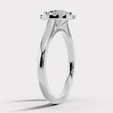 "Becky" 1 Carat Halo Cushion Cut Engagement Ring HACC03