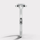 "Becky" 1 Carat Halo Cushion Cut Engagement Ring HACC03 HEERA DIAMONDS