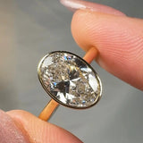 "Belle" 2.00 Carat Oval Cut Solitaire Engagement Ring HLR504 HEERA DIAMONDS