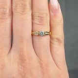 "Bellora" 0.33 Carat Round Cut Natural Diamond Shoulder Engagement Ring MDR3419