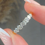"Bellora" 0.51 Carat Round Cut Natural Diamond Half Eternity Ring MDR3068