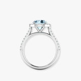 "Bloom" 1 Carat Round Cut Diamond Shoulder Engagement Ring HLR456