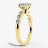 "Bree" Oval Cut 5 Carat Diamond Shoulder Engagement Ring HEERA DIAMONDS