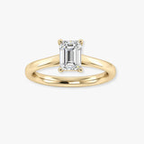 "Cael" 4.05 Carat Emerald Cut Solitaire Lab Grown Diamond Engagement Ring HM1728