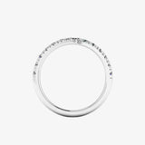 "Calista" 0.45 Carat Round Cut Diamond Half Eternity Ring ET90
