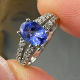 "Calyra" 0.60 Carat Oval Cut Diamond Shoulder Engagement Ring RAM577R HEERA DIAMONDS