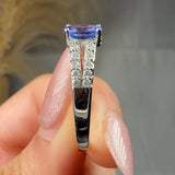 "Calyra" 0.60 Carat Oval Cut Diamond Shoulder Engagement Ring RAM577R HEERA DIAMONDS