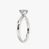 "Cara" 1 Carat Solitaire Cushion Cut Diamond Engagement Ring SSCC02
