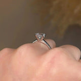 "Cara" Solitaire Cushion Cut Diamond Engagement Ring SSCC02 - HEERA DIAMONDS