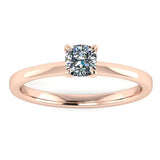 "Cara" Solitaire Cushion Cut Diamond Engagement Ring SSCC02 - HEERA DIAMONDS