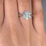 "Celestique" 1.01 Carat Round Cut Natural Diamond Engagement Ring MDR4582