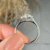 "Celestique" 1.01 Carat Round Cut Natural Diamond Engagement Ring MDR4582