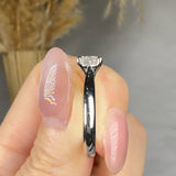 "Celestra" 0.71 Carat  Round Cut Natural Diamond Solitaire Engagement Ring MDC696