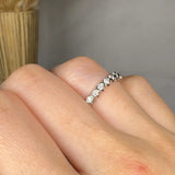 "Celiora" 0.38 Carat Round Cut Natural Diamond Half Eternity Band MDR4083 HEERA DIAMONDS