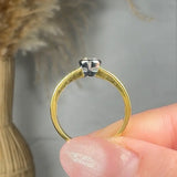 "Celvique" 0.88 Carat  Round Cut Natural Diamond Shoulder Engagement Ring MDR2799