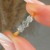 "Cezanne" 0.31 Carat Round Cut Natural Diamond Half Eternity Ring MDR3343
