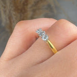 "Cezanne" 0.31 Carat Round Cut Natural Diamond Half Eternity Ring MDR3343