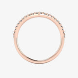 "Clara" Pave V Shape Eternity 0.40ct Diamond Ring ET42