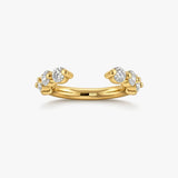 "Clio" Bubble 1.50ct Round Brilliant Diamonds Open Eternity Ring ET10