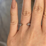 "Clio" Bubble Round Brilliant Diamonds Open Eternity Ring ET10 - HEERA DIAMONDS