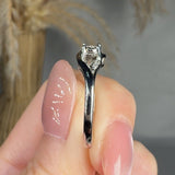 "Coren" Carat Round Cut Natural Diamond Engagement Ring RAM1235R HEERA DIAMONDS