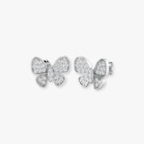 DIAMOND BUTTERFLY STUD EARRINGS