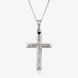 DIAMOND CHANNEL SETTING CROSS PENDANT HEERA DIAMONDS