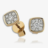 DIAMOND CLUSTER RUB OVER SETTING EARRINGS HEERA DIAMONDS