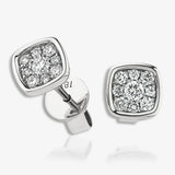 DIAMOND CLUSTER RUB OVER SETTING EARRINGS HEERA DIAMONDS