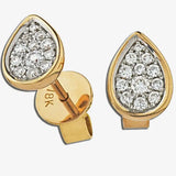 DIAMOND CLUSTER STUD EARRINGS HEERA DIAMONDS