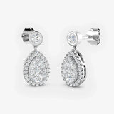 DIAMOND DROP EARRINGS LM JEWELLERY
