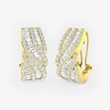DIAMOND FANCY HOOP EARRINGS