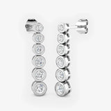 DIAMOND IN RUB OVER SETTING DOP EARRINGS LM JEWELLERY