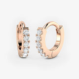 DIAMOND MICROS SET HOOP EARRINGS
