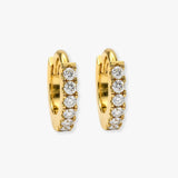 DIAMOND MICROS SET HOOP EARRINGS