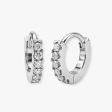 DIAMOND MICROS SET HOOP EARRINGS