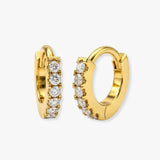 DIAMOND MICROS SET HOOP EARRINGS