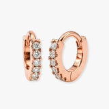 DIAMOND MICROS SET HOOP EARRINGS